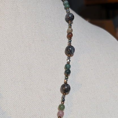 ✨Faerylace Reverie✨| Larkavite, Agate & Bronze Fairy Cameo