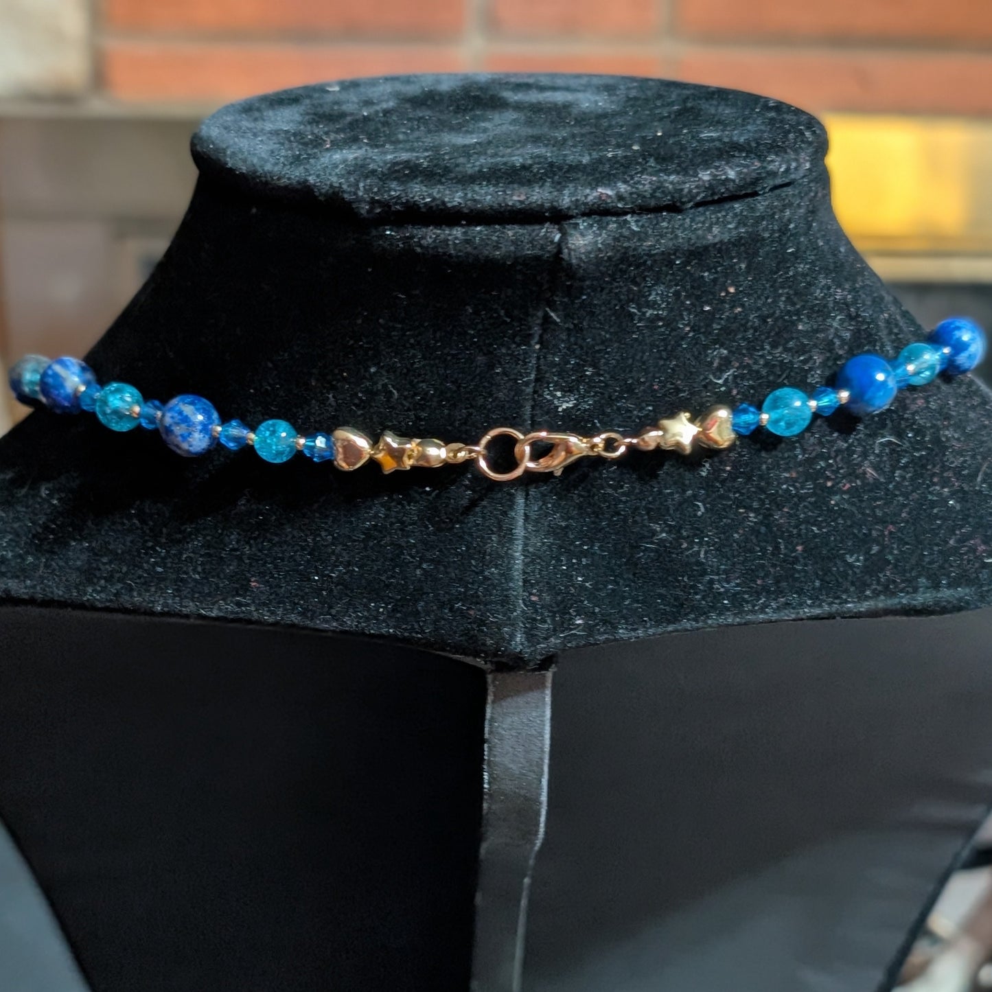 ✨Blueveil Heart✨| Lapis Lazuli & Blue Topaz with Fairy Heart Pendant