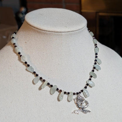 ✨Krakenne✨| Aquamarine Necklace with Mermaid Pendant