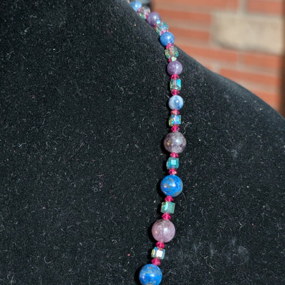 ✨Iridance✨ | Charoite, Lapis Lazuli & Sodalite Fairy Necklace
