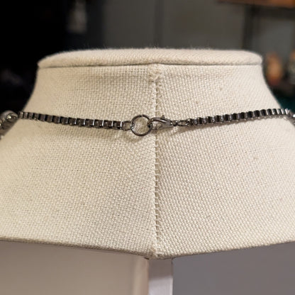 ✨Meduskull✨| Howlite, Garnet & Gunmetal Medusa Cameo Necklace