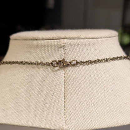 ✨Mortoire✨| Victorian Skeleton Cameo Pendant on Antiqued Chain with Skull Accents