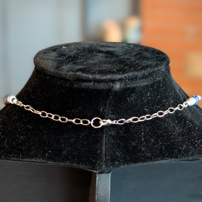 ✨Leapspray✨| Dolphin Cameo Necklace in Lapis Lazuli & Blue Lace Agate