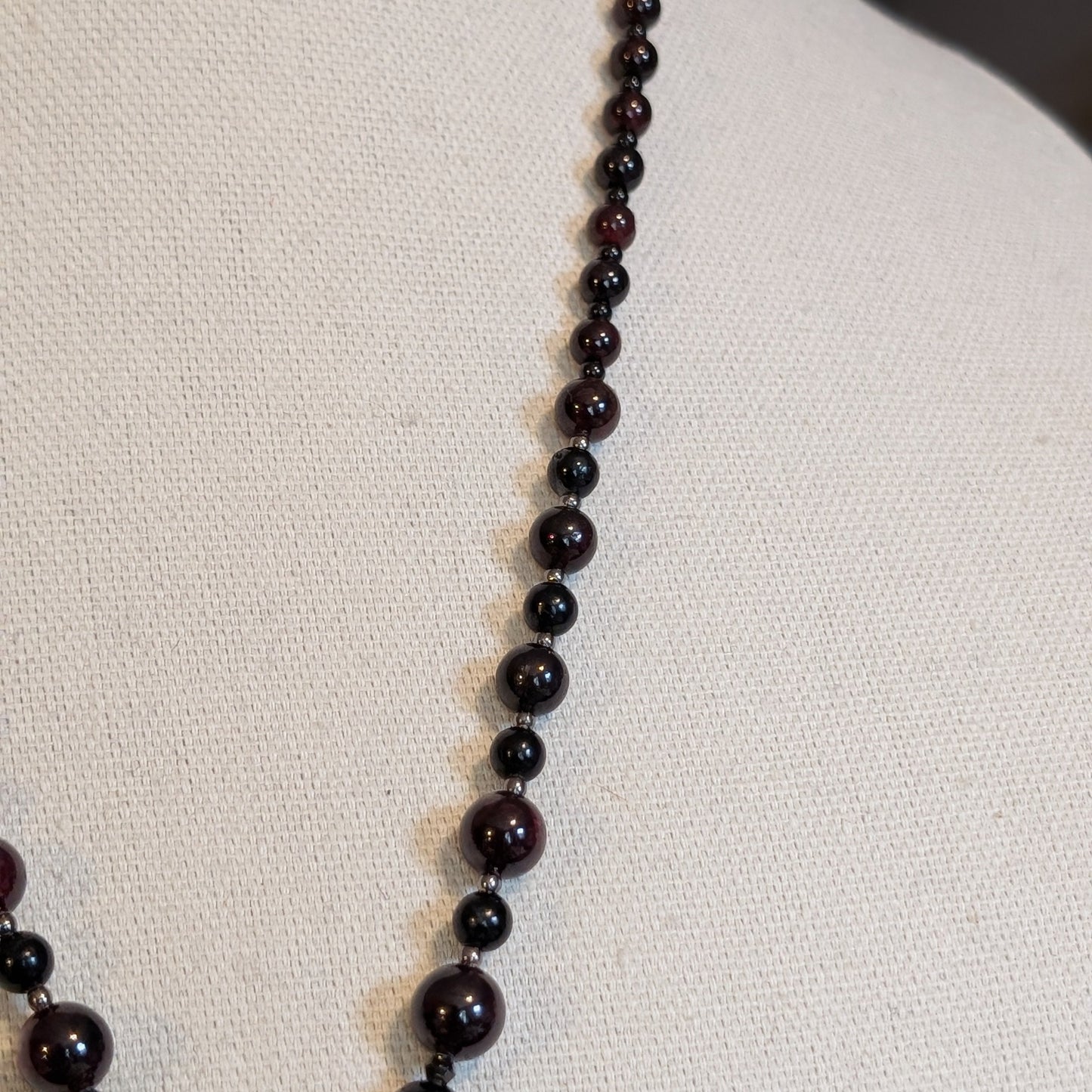 ✨Hollowheart Flight✨| Garnet & Black Tourmaline Necklace with Winged Ribcage Pendant