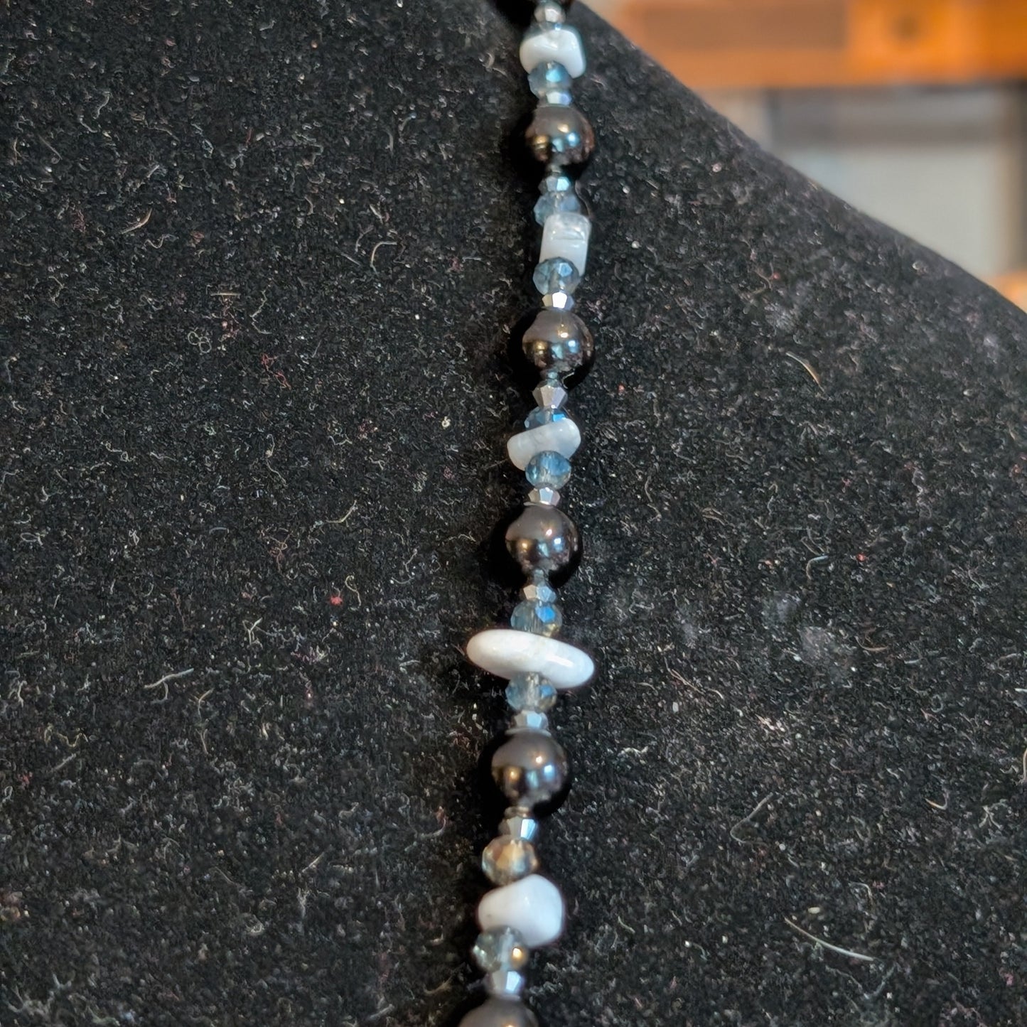 ✨Dreamwing Charger✨| Blue Lace Agate & Onyx Necklace with Pegasus Cameo Pendant