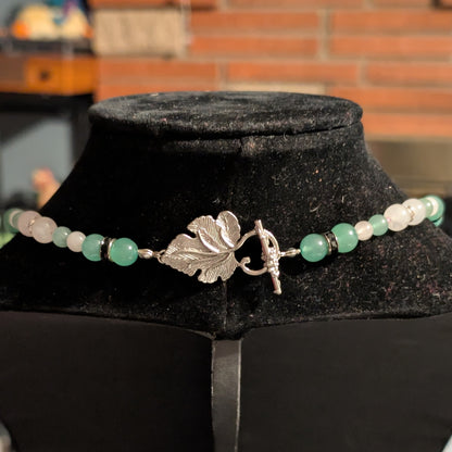 ✨Glyndael✨| Rose Quartz, Green Aventurine, & Green Jade Necklace & Bracelet Set