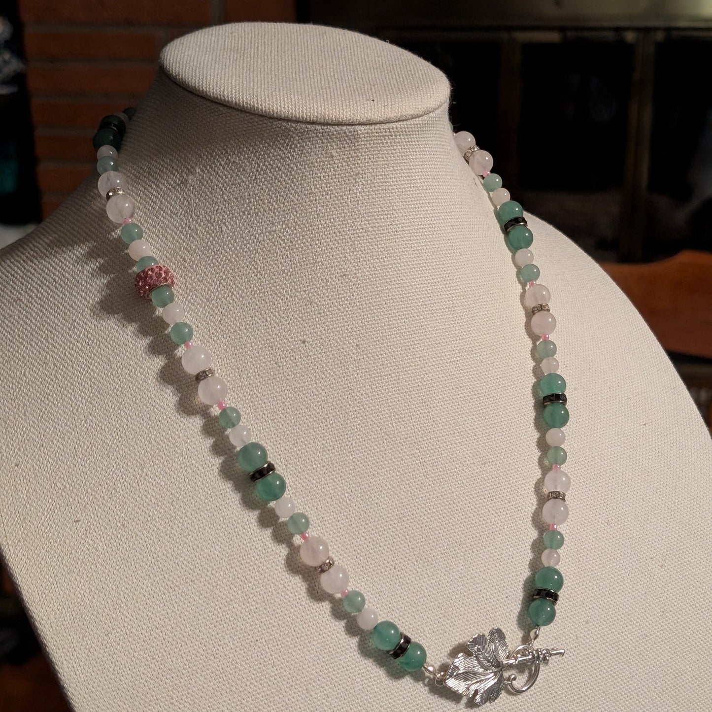 ✨Glyndael✨| Rose Quartz, Green Aventurine, & Green Jade Necklace & Bracelet Set