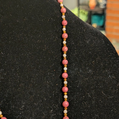 ✨Purrcilla✨| Rhodochrosite & Pink Morganite Cat Cameo Necklace