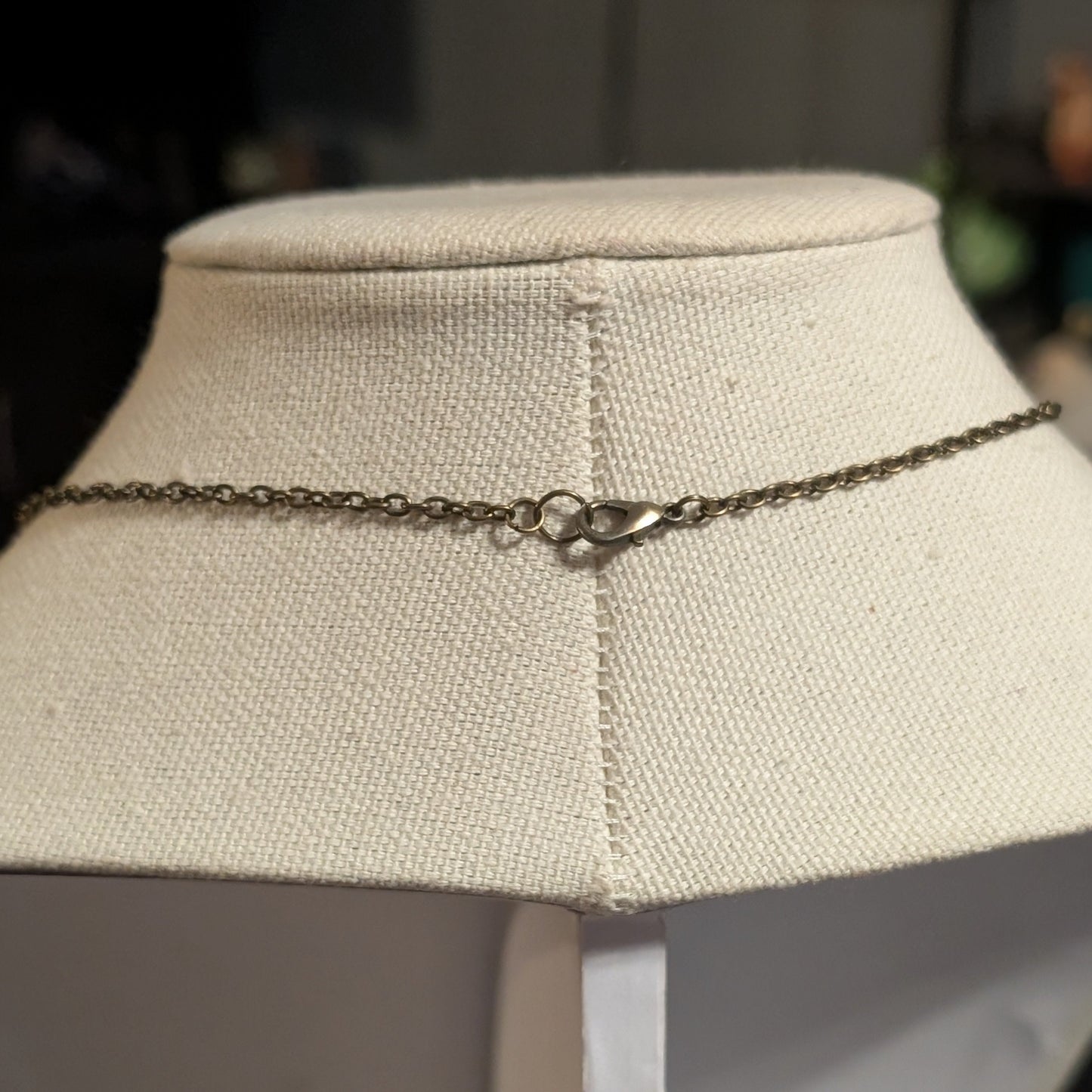 ✨Duskdervish✨| Bronze Fairy & Tri-Color Tiger's Eye Necklace