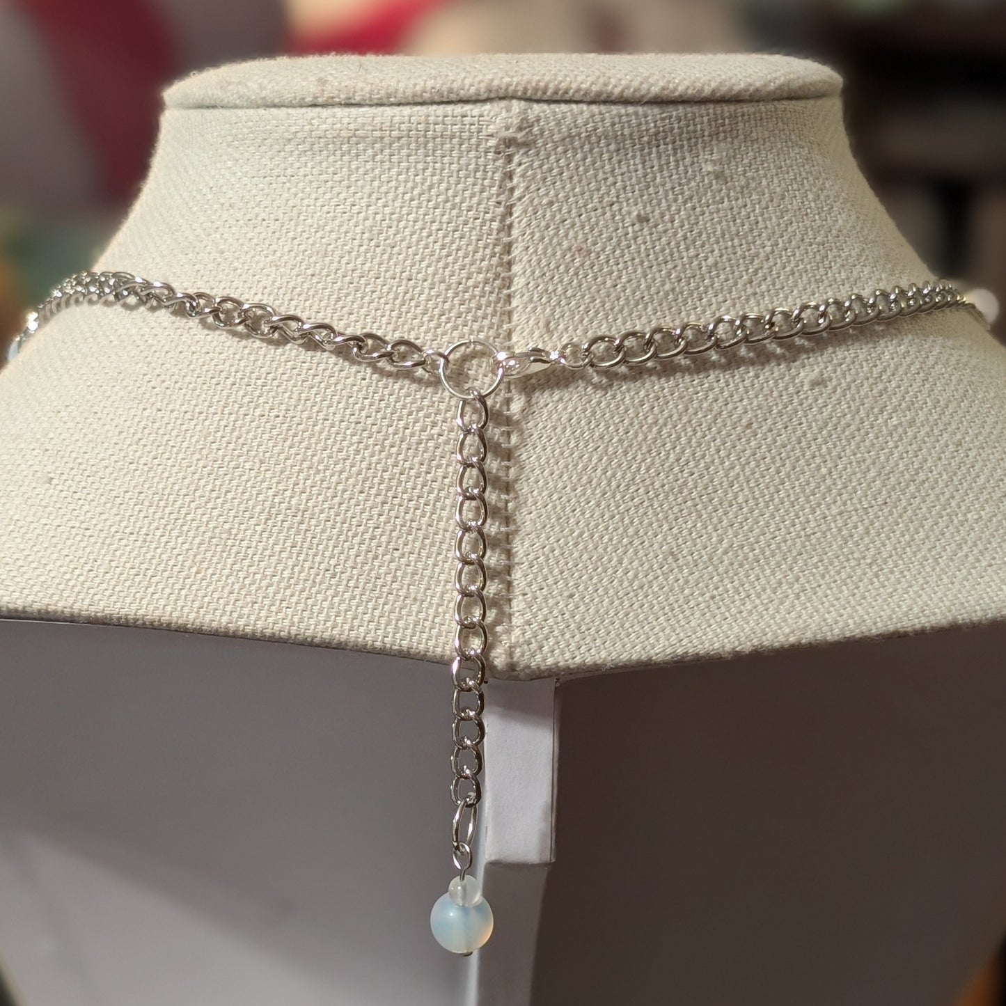 ✨Octopalle✨| Moonstone Opalite & Silver Octopus Necklace