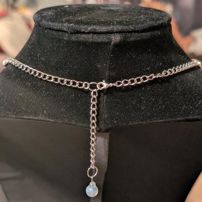 ✨Octopalle✨| Moonstone Opalite & Silver Octopus Necklace