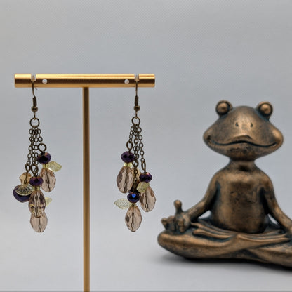 ✨Faeberries✨| Leaf-Winged Berry Cluster Earrings – Multiple Harvest Colors