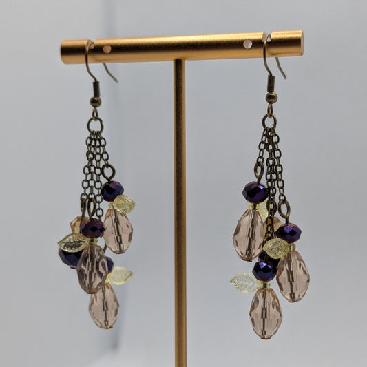 ✨Faeberries✨| Leaf-Winged Berry Cluster Earrings – Multiple Harvest Colors