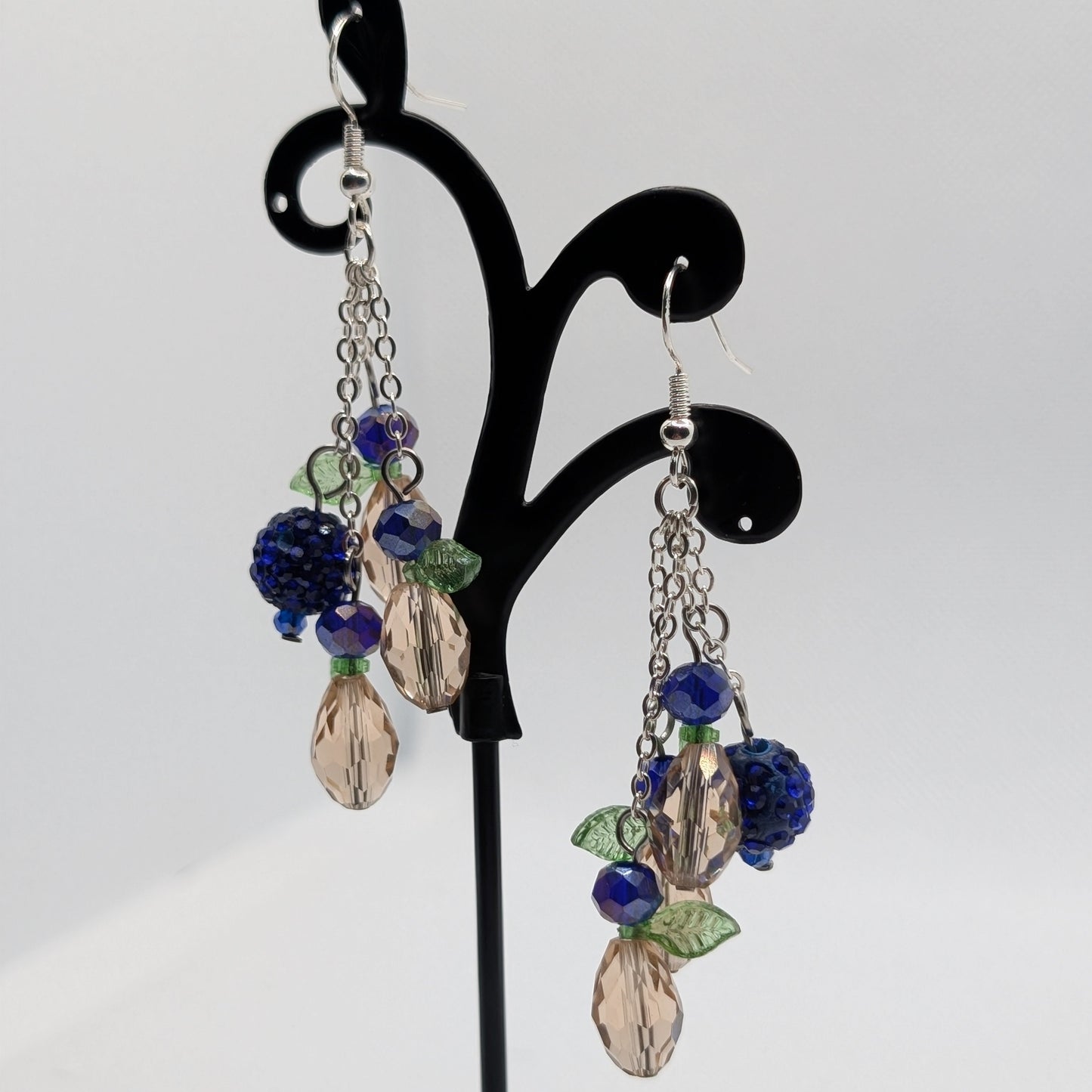 ✨Faeberries✨| Leaf-Winged Berry Cluster Earrings – Multiple Harvest Colors