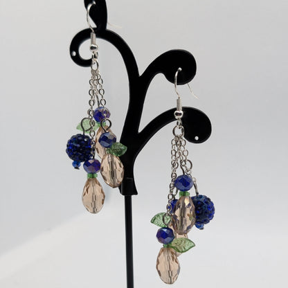 ✨Faeberries✨| Leaf-Winged Berry Cluster Earrings – Multiple Harvest Colors