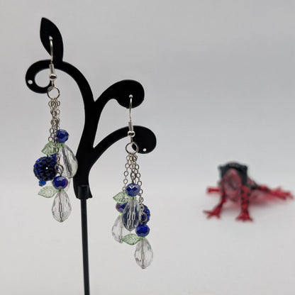 ✨Faeberries✨| Leaf-Winged Berry Cluster Earrings – Multiple Harvest Colors