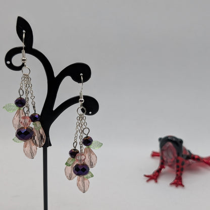 ✨Faeberries✨| Leaf-Winged Berry Cluster Earrings – Multiple Harvest Colors