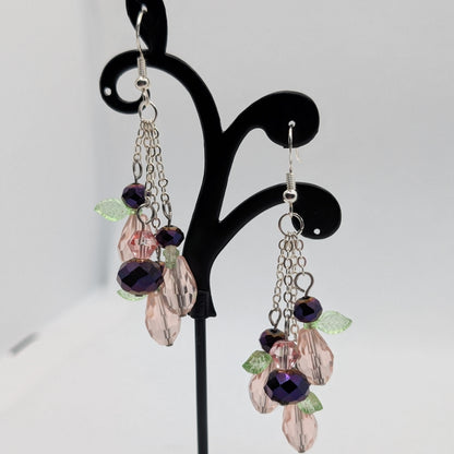 ✨Faeberries✨| Leaf-Winged Berry Cluster Earrings – Multiple Harvest Colors