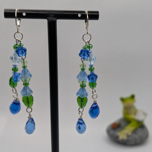 ✨The Nectarwell Overbloom✨| Double Drop Flower Nectar Earrings
