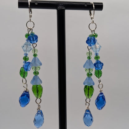✨The Nectarwell Overbloom✨| Double Drop Flower Nectar Earrings