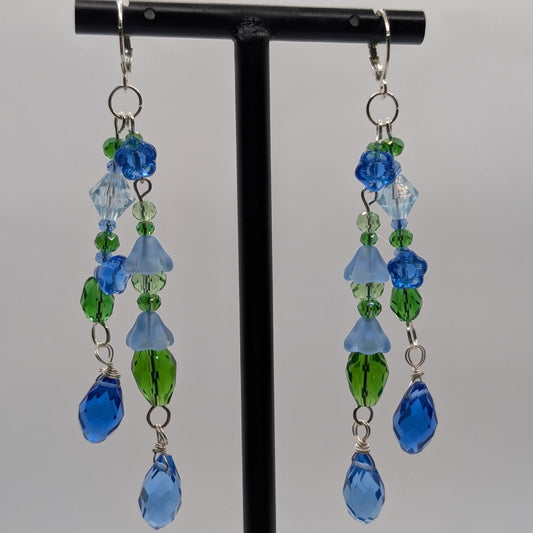 ✨The Nectarwell Overbloom✨| Double Drop Flower Nectar Earrings