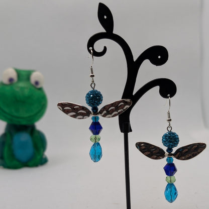 ✨The Spellforge Three✨| Hammered Wing Fairy Earrings