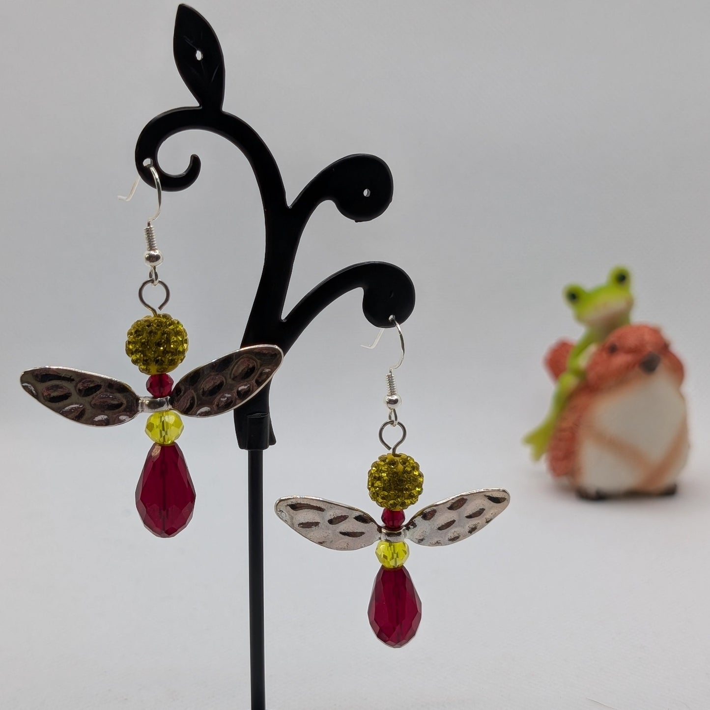 ✨The Spellforge Three✨| Hammered Wing Fairy Earrings