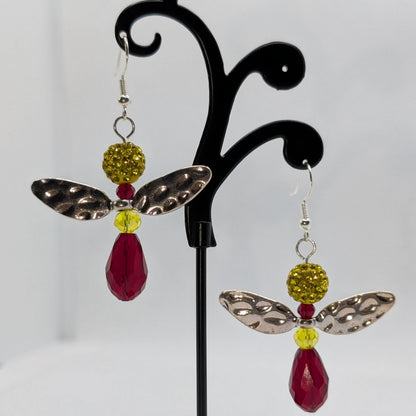 ✨The Spellforge Three✨| Hammered Wing Fairy Earrings