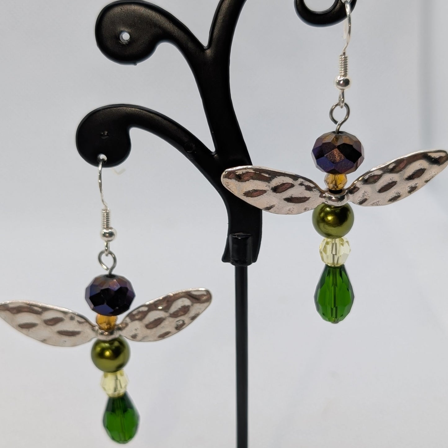 ✨The Spellforge Three✨| Hammered Wing Fairy Earrings