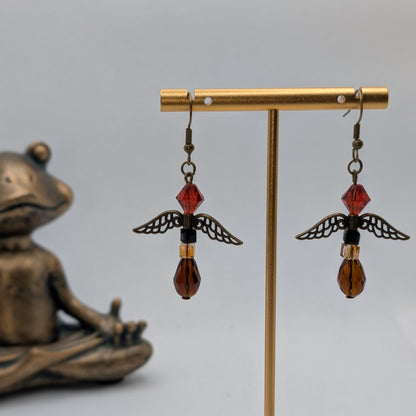 ✨The Wyvern Court✨| Wyvern Earrings with Large Filigree Scale Wings