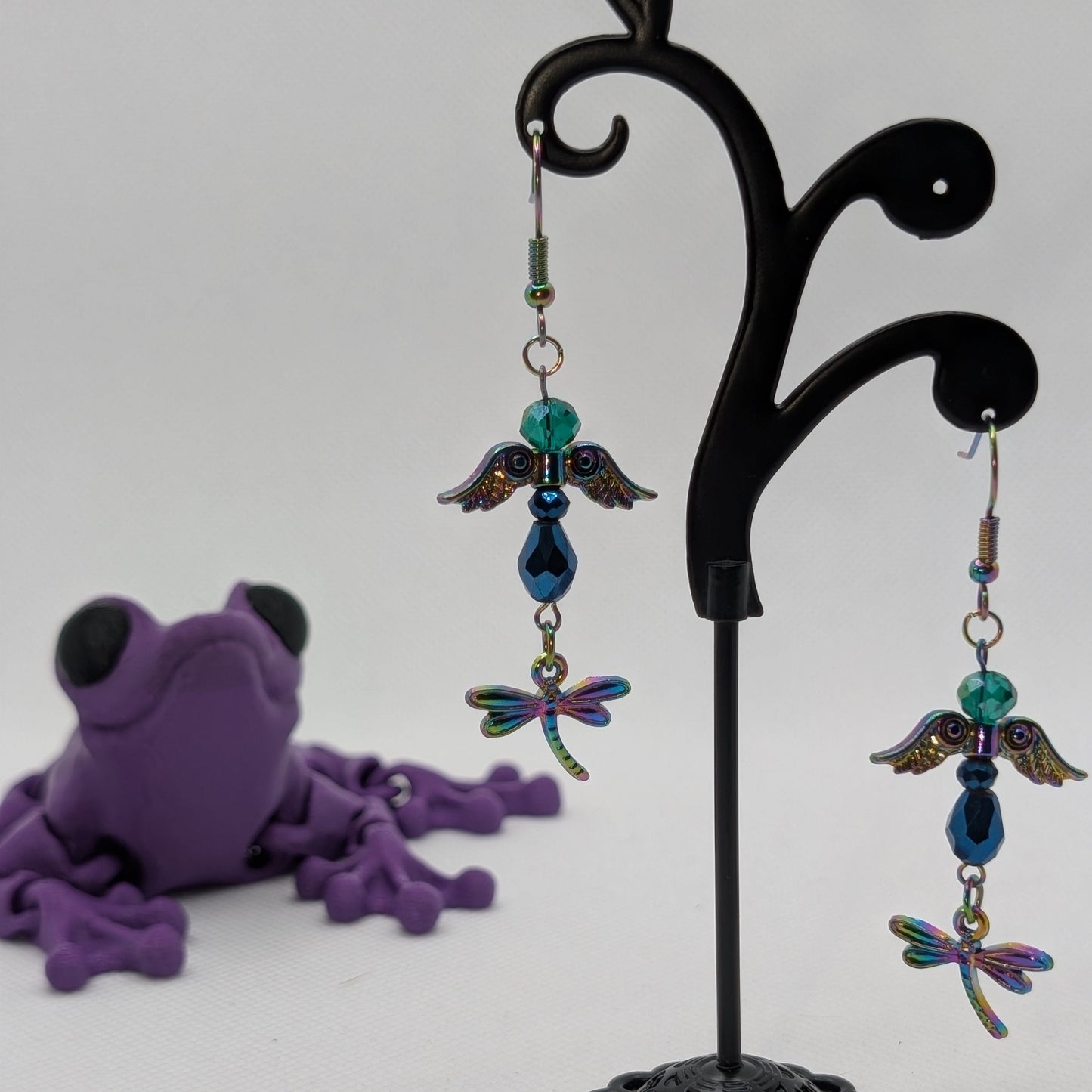 ✨The Gossamer Flight✨| Fairy & Dragonfly Drop Earrings
