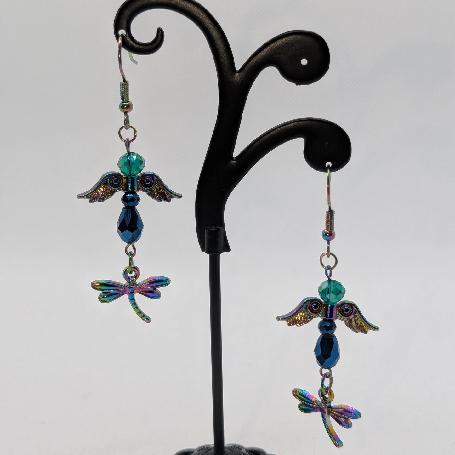 ✨The Gossamer Flight✨| Fairy & Dragonfly Drop Earrings