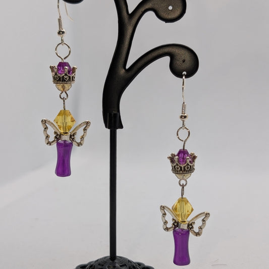 ✨Frinnsaura✨| Crowned Fairy Earrings