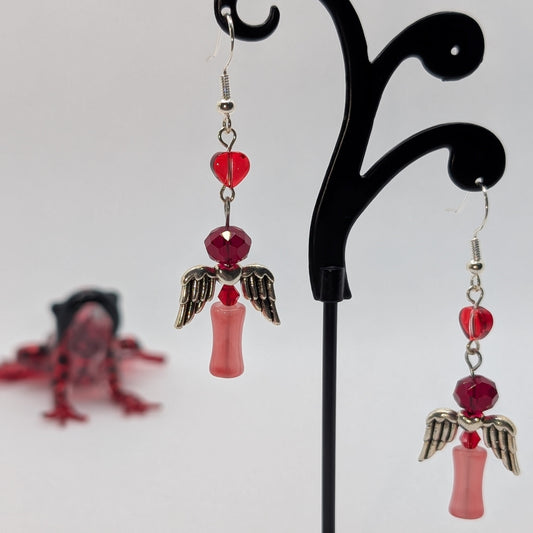 ✨The Crimsonbond Sisters✨| Heartbound Fairy Earrings