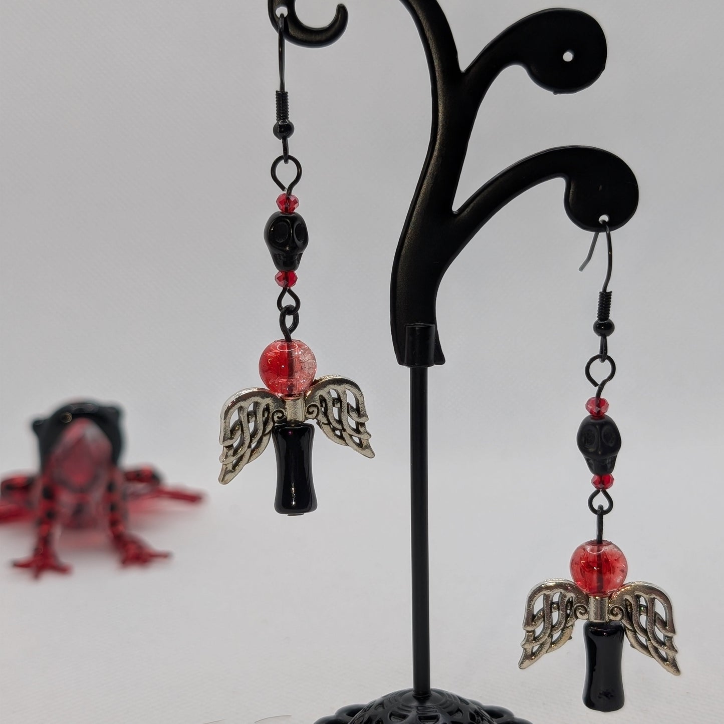 ✨The Crimsonbond Sisters✨| Heartbound Fairy Earrings