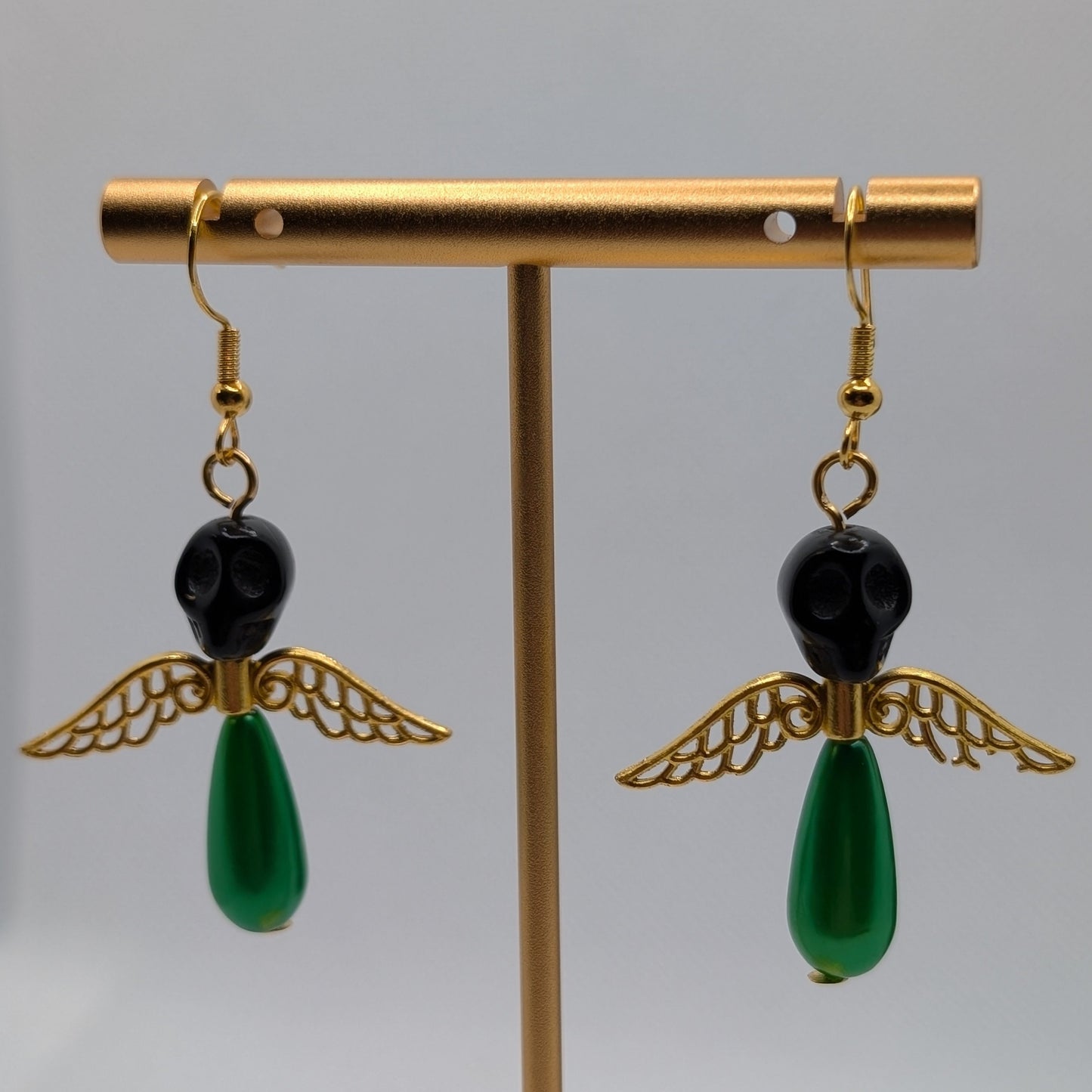 ✨The Dirgeward Flock✨ | Large Boneshee Winged Skull Earrings in 14 Variations