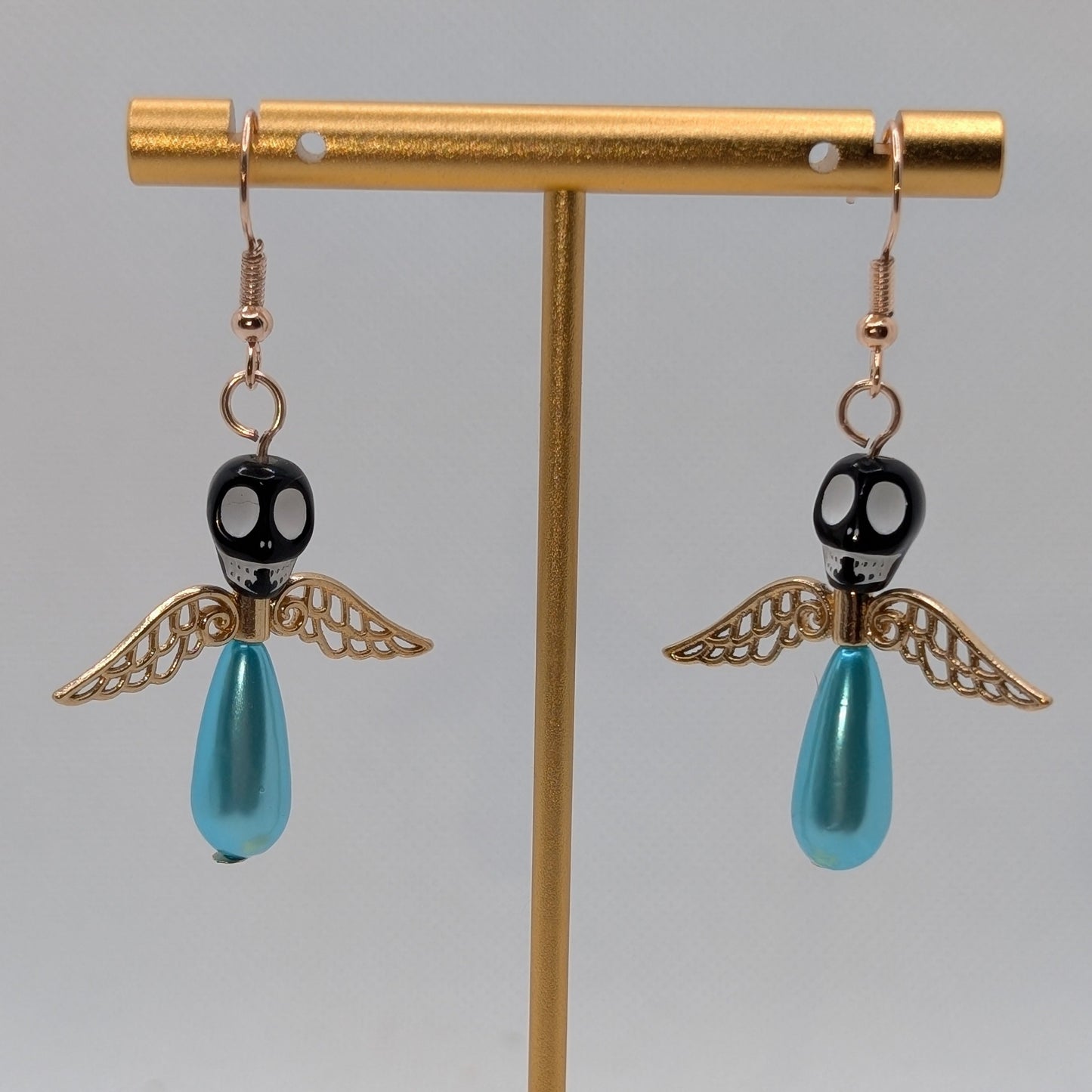 ✨The Dirgeward Flock✨ | Large Boneshee Winged Skull Earrings in 14 Variations