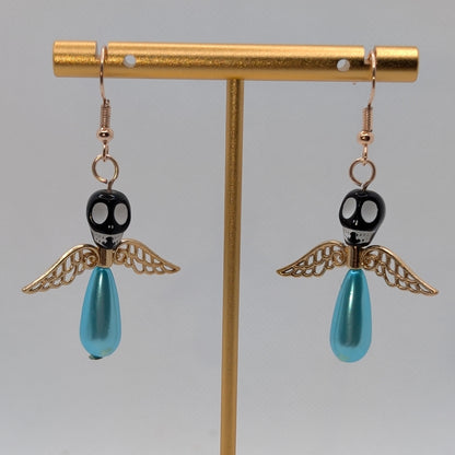 ✨The Dirgeward Flock✨ | Large Boneshee Winged Skull Earrings in 14 Variations