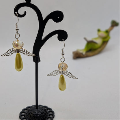 ✨The Sentinel Choir✨| Winged Pearl Fairy Earrings in 16 Varieties