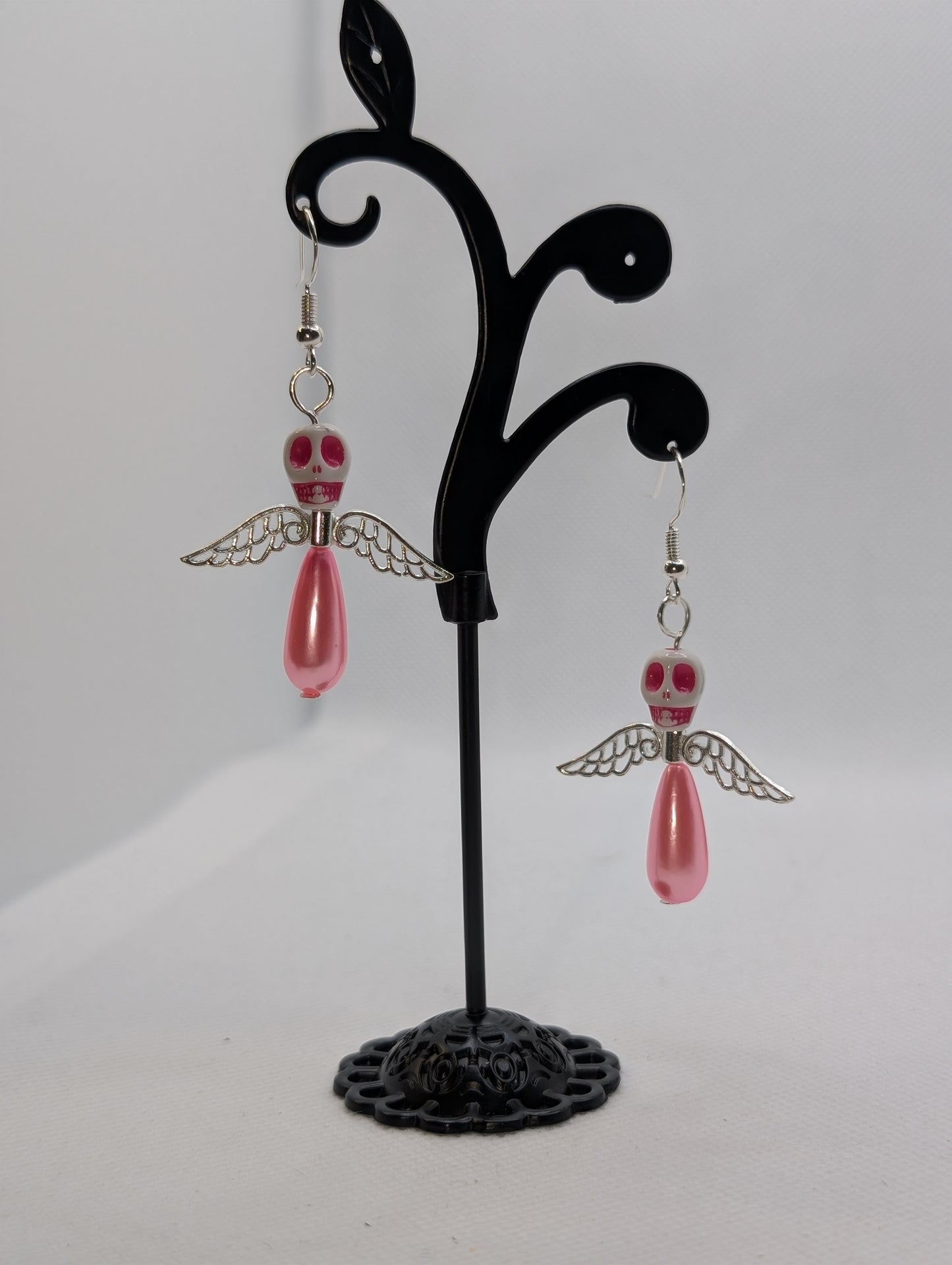 ✨The Dirgeward Flock✨ | Large Boneshee Winged Skull Earrings in 14 Variations