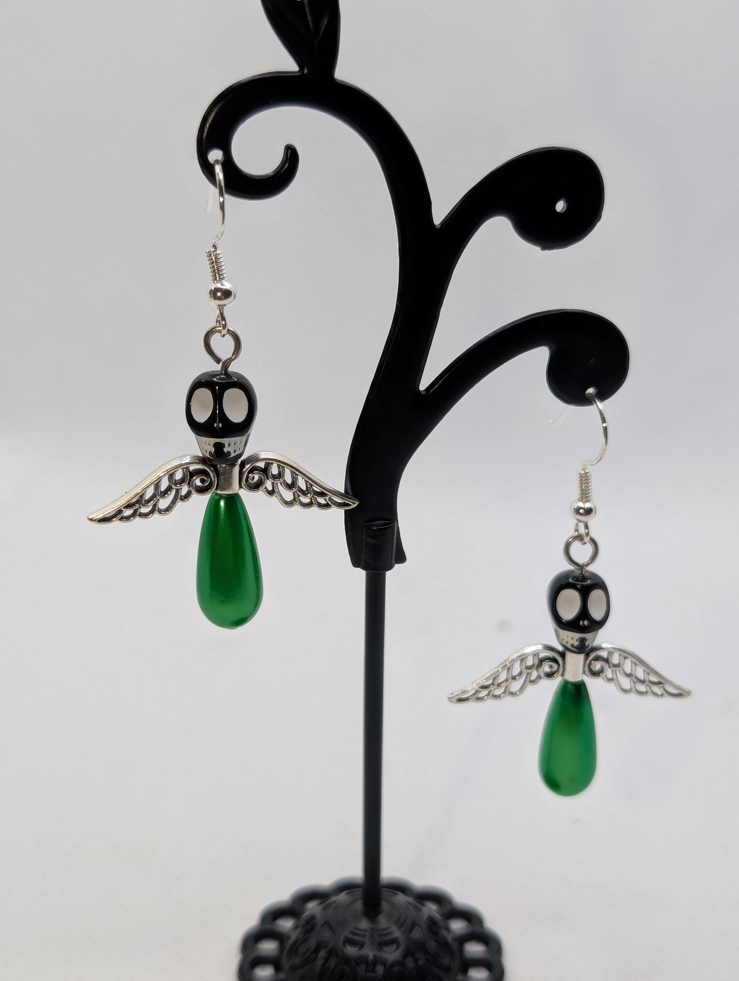 ✨The Dirgeward Flock✨ | Large Boneshee Winged Skull Earrings in 14 Variations