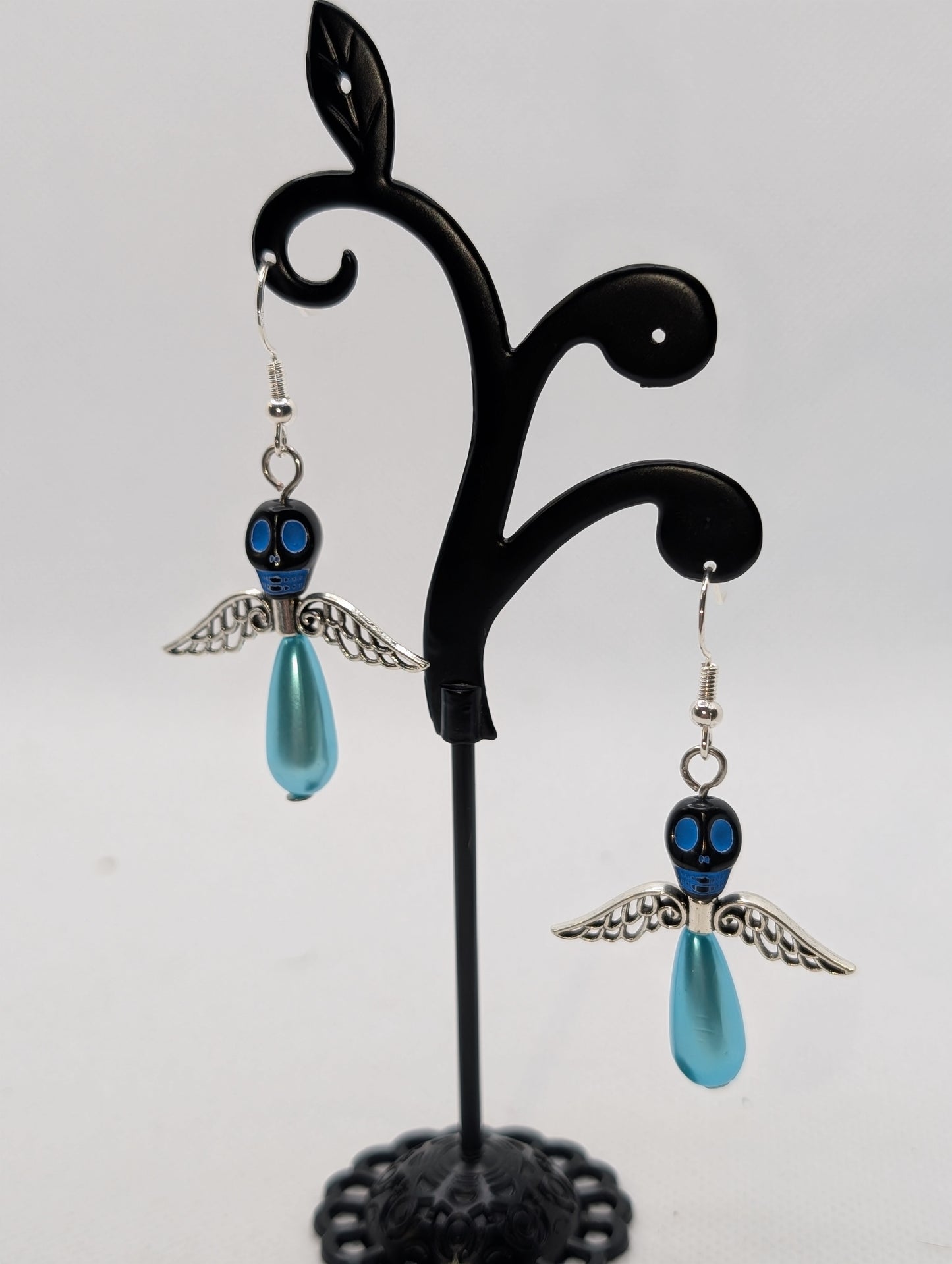 ✨The Dirgeward Flock✨ | Large Boneshee Winged Skull Earrings in 14 Variations