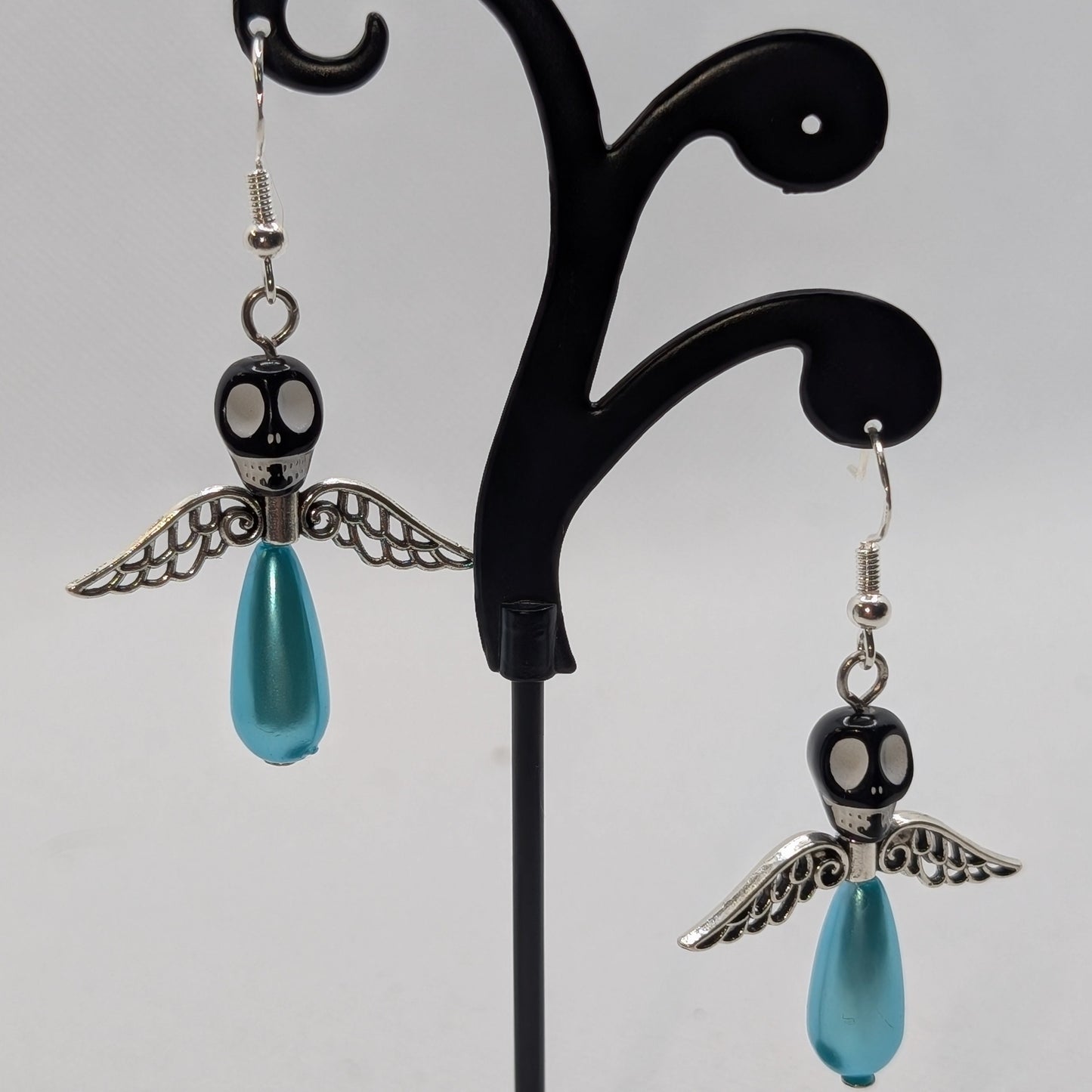 ✨The Dirgeward Flock✨ | Large Boneshee Winged Skull Earrings in 14 Variations