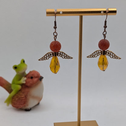 ✨The Wyvern Court✨| Wyvern Earrings with Large Filigree Scale Wings