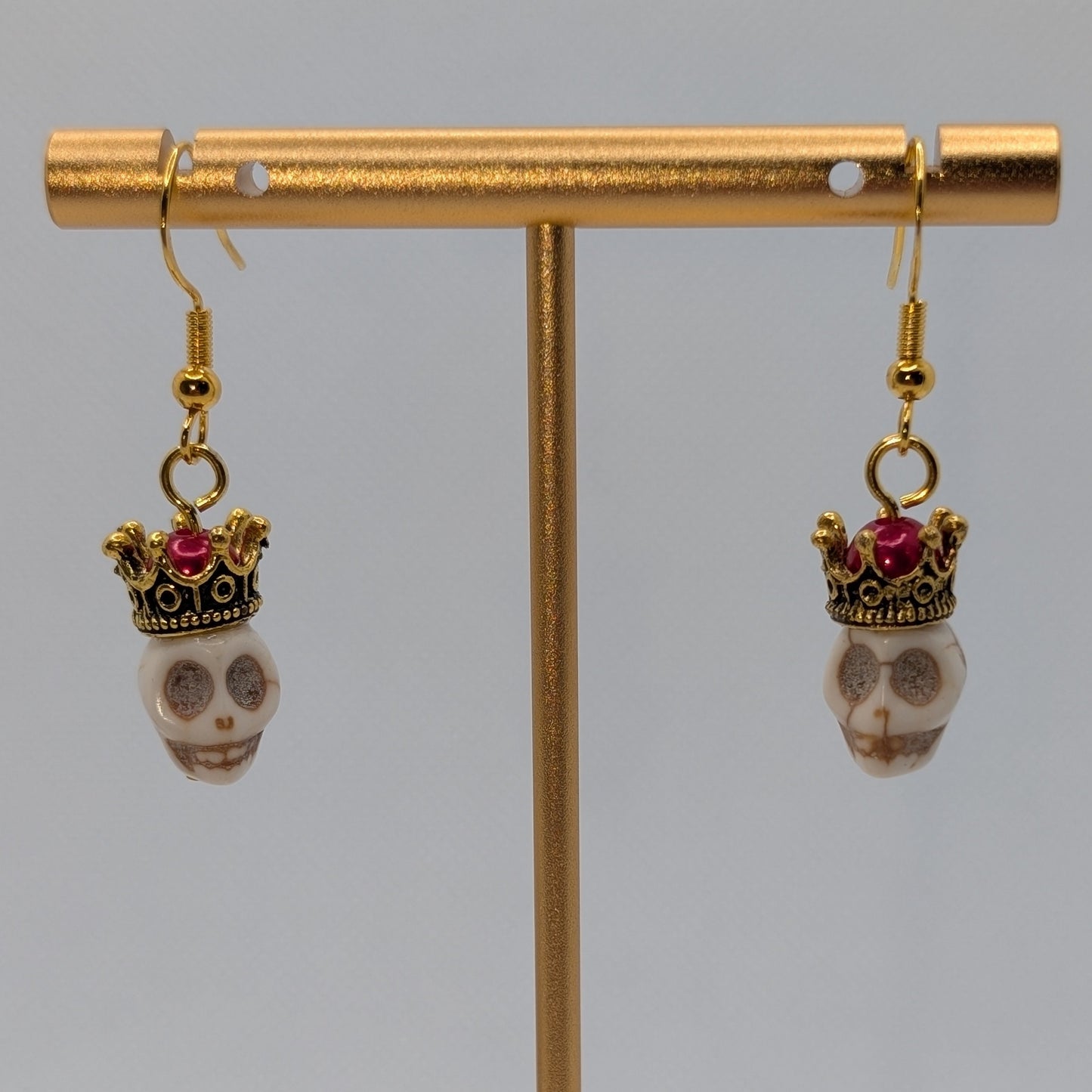 ✨The Crownfallen✨| Crowned Skull Earrings