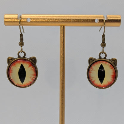 ✨Feeleyes✨| Eye-Cab Cat Earrings