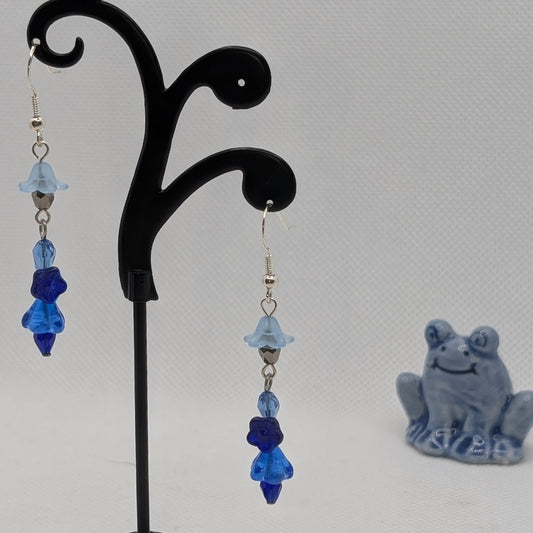 ✨Trillibloom✨| Blue Flower Totem Earrings