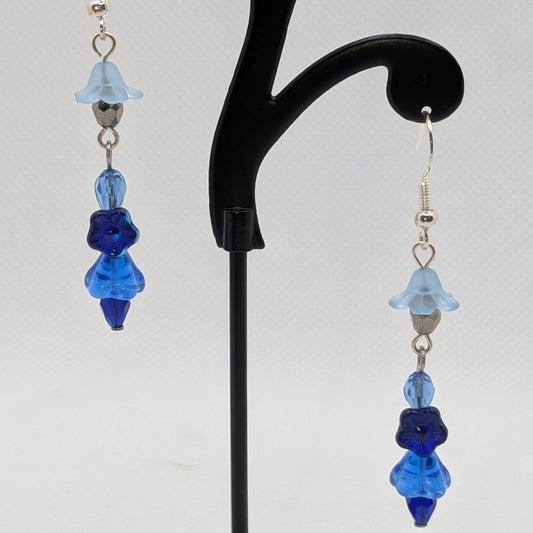 ✨Trillibloom✨| Blue Flower Totem Earrings