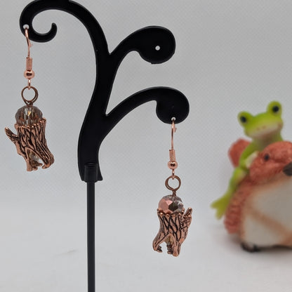 ✨The Silkfang Pack✨| Mythic Wolf Earrings in Crystal, Metal, and Gemstone
