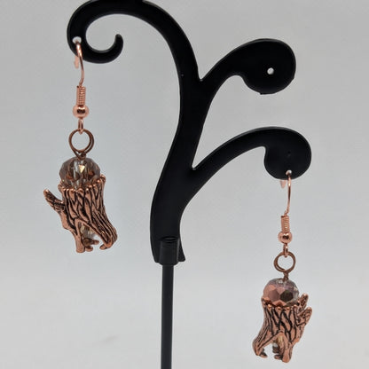✨The Silkfang Pack✨| Mythic Wolf Earrings in Crystal, Metal, and Gemstone